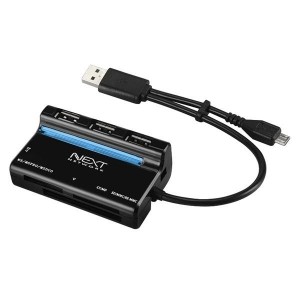 NEXT-503OTG / OTG 카드리더기+USB허브3포트/PC겸용