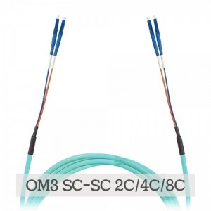 고급형 BOC-OM3-SC-SC-MM 광 점퍼코드 (2C만 가능)