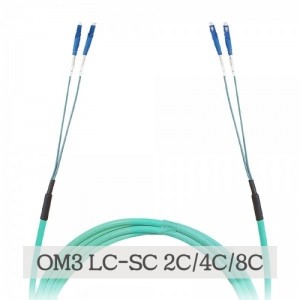 고급형 BOC-OM3-LC-SC-MM 광 점퍼코드 (2C만 가능)
