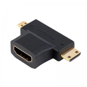 애니포트 MINI or Micro HDMI(M) to HDMI(F) 변환젠더 영상젠더 HDMI젠더 [AP-MHMG]
